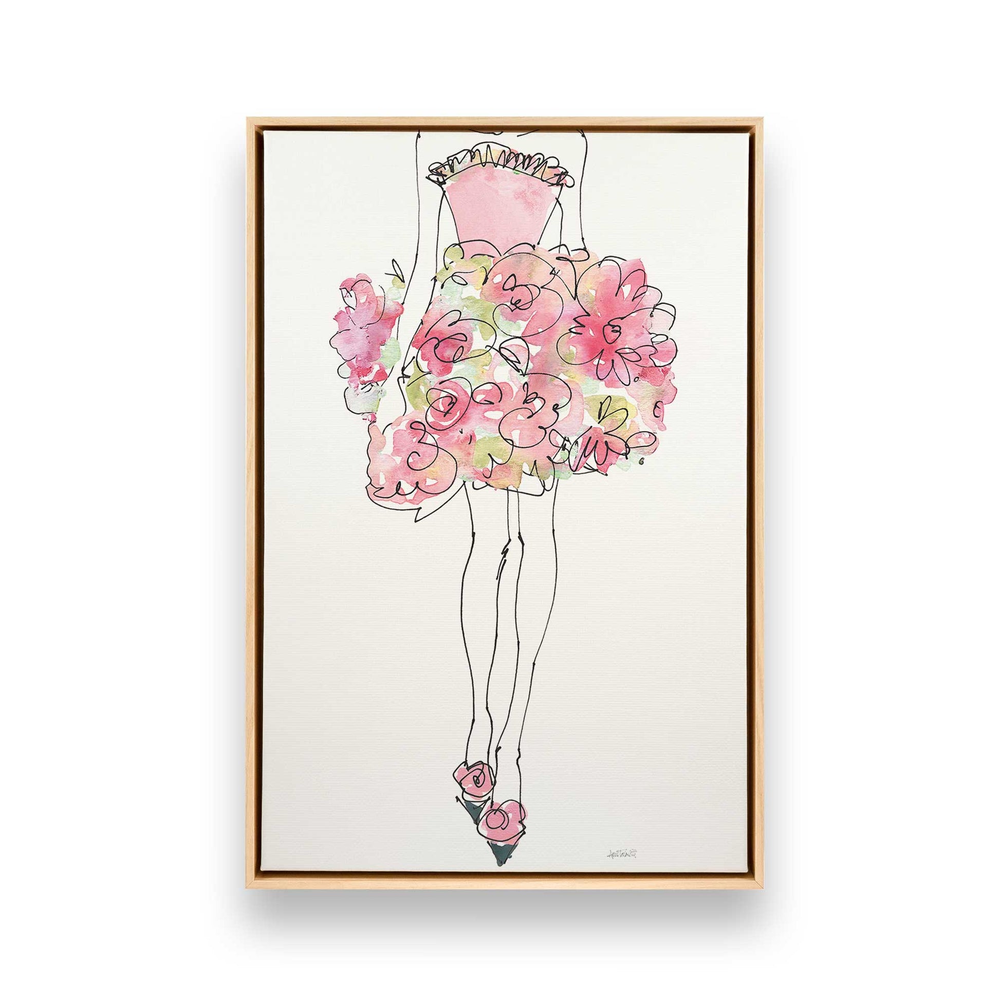 [Color:American Maple], Picture of art in a American Maple frame
