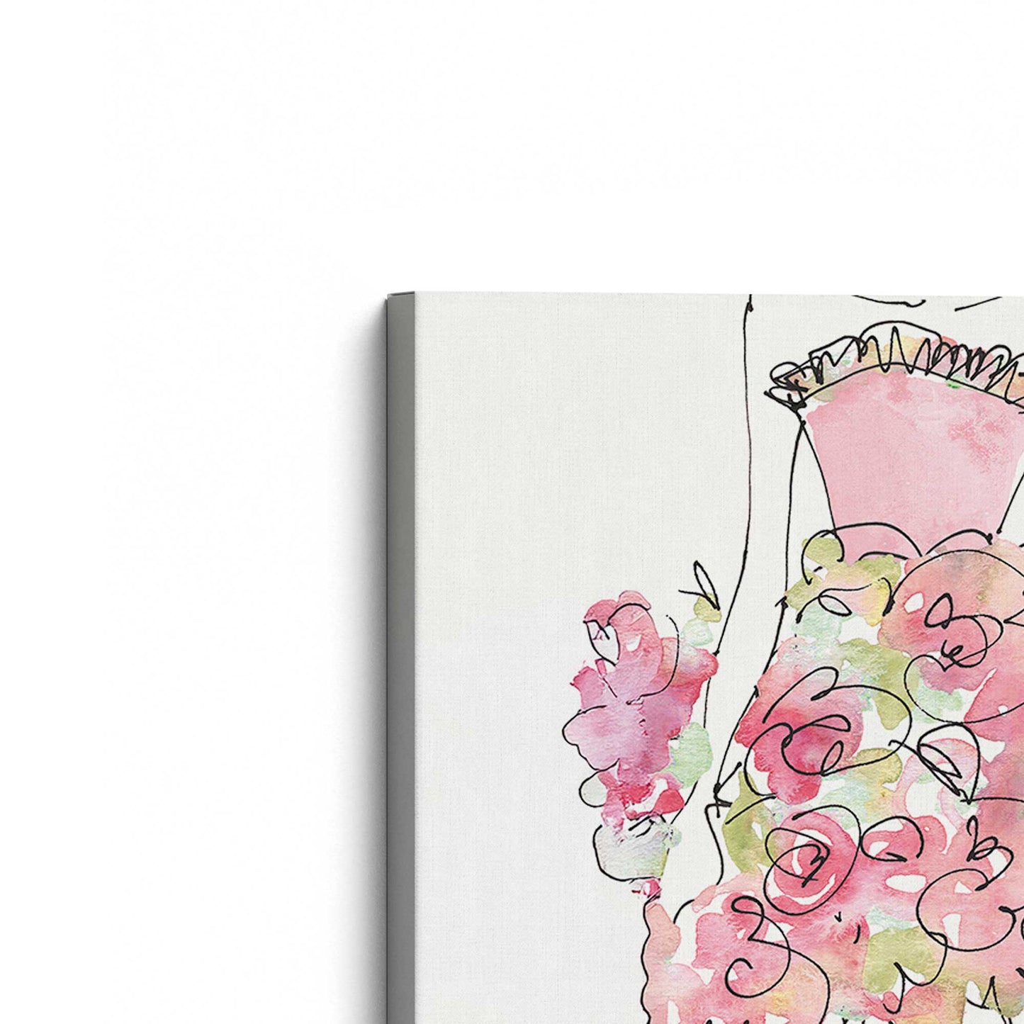 [Color:Stretched Canvas], Picture of the corner of the art