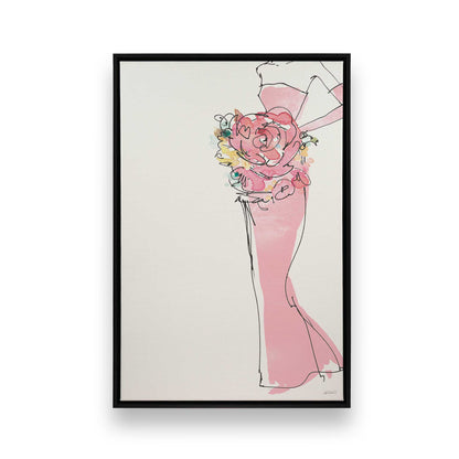 [Color:Satin Black], Picture of art in a Satin Black frame