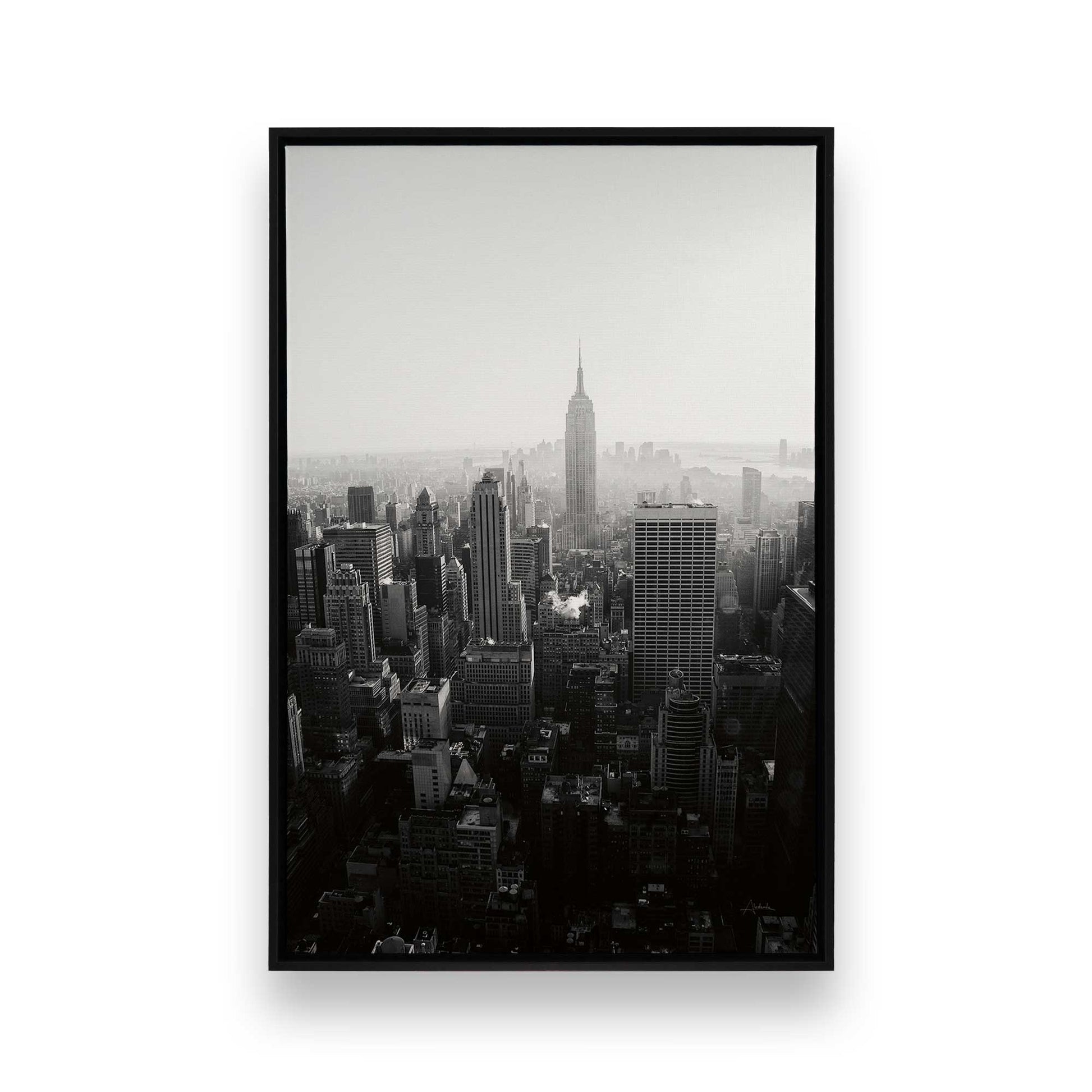 [Color:Satin Black], Picture of art in a Satin Black frame