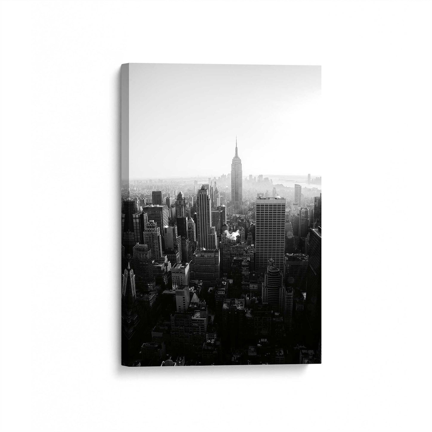 [Color:Stretched Canvas], Picture of art at an angle