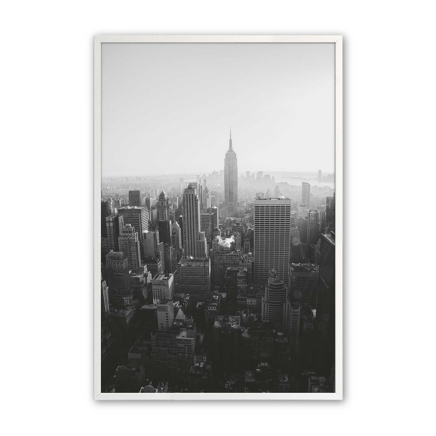 [Color:Opaque White], Picture of art in a Opaque White frame
