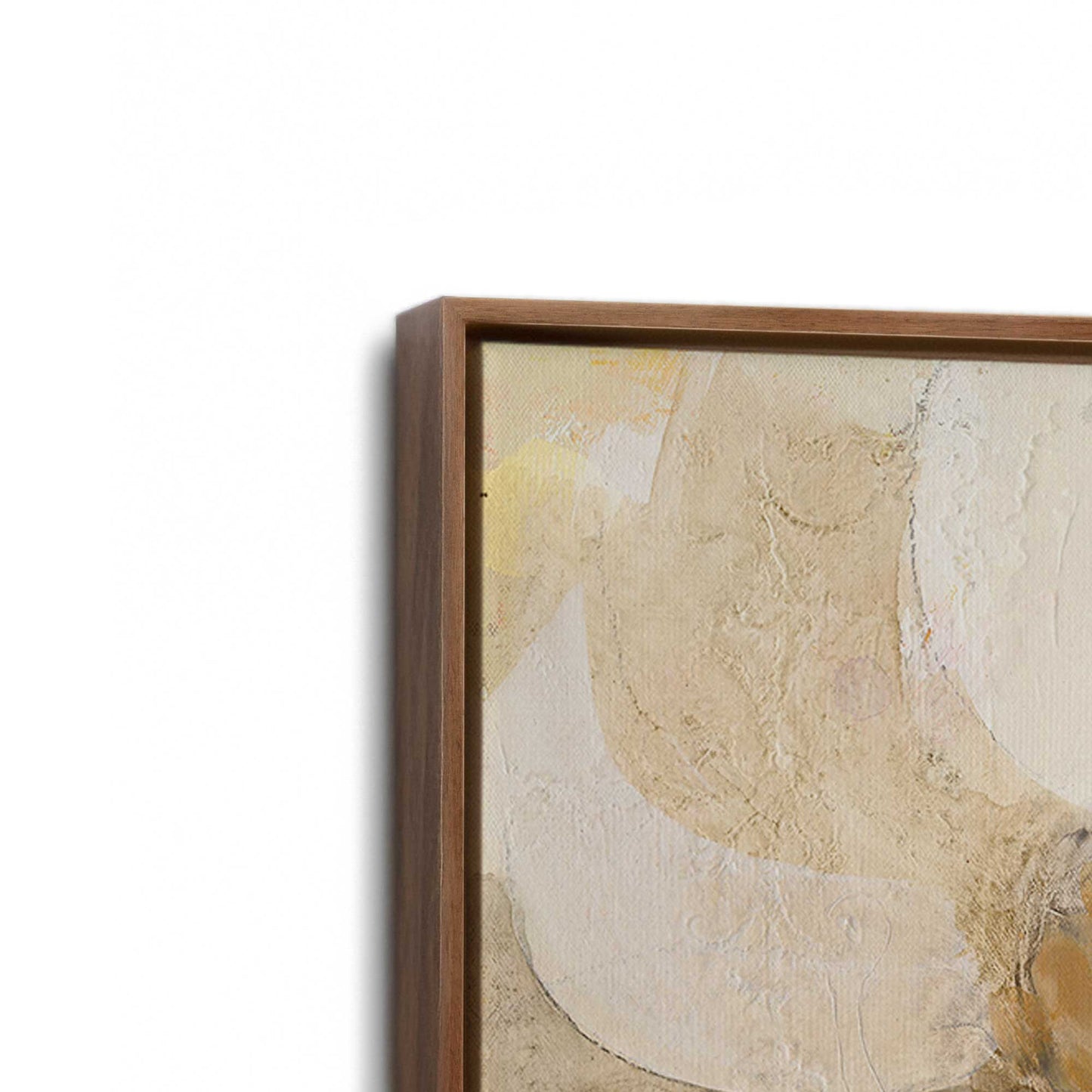 [Color:Walnut], Picture of art in a Walnut frame at an angle