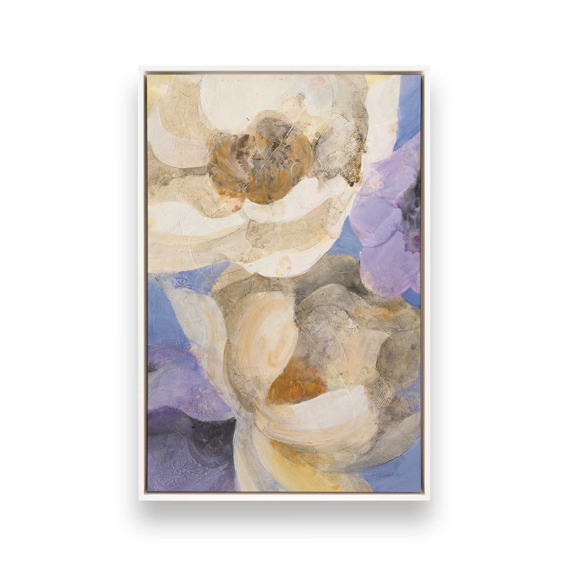 [Color:Opaque White], Picture of art in a White frame