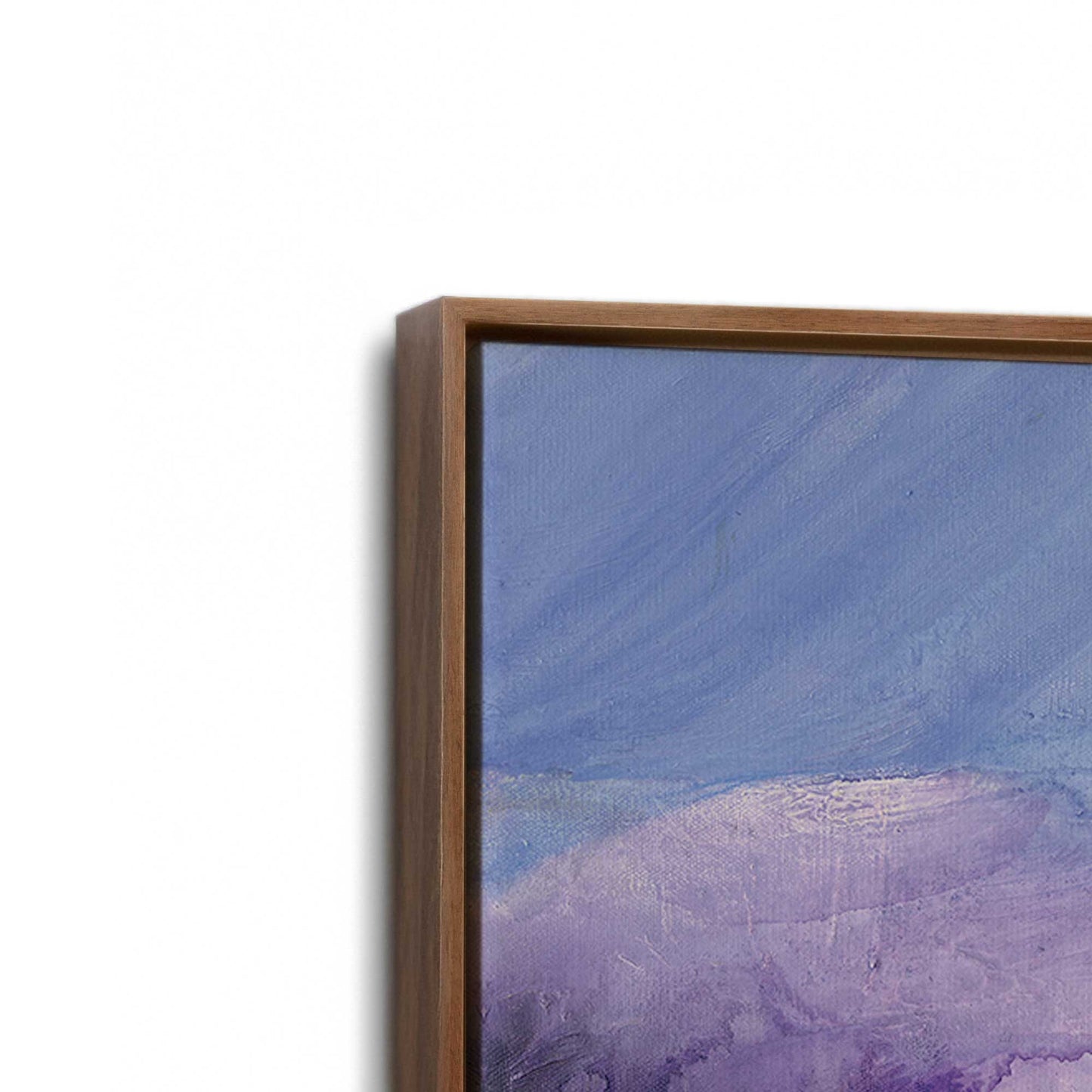 [Color:Walnut], Picture of art in a Walnut frame at an angle