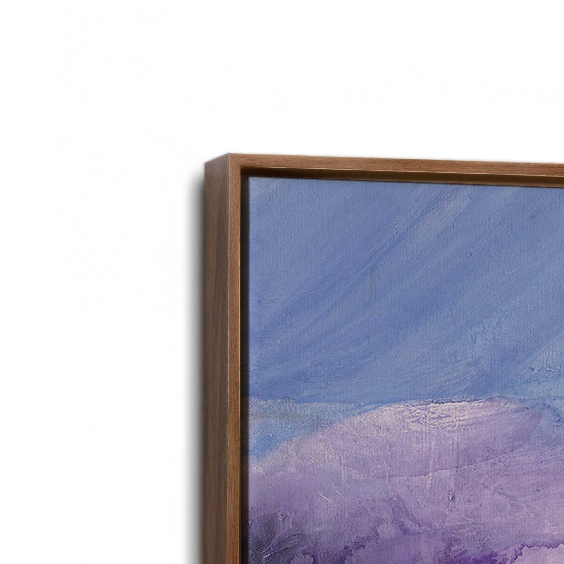 [Color:Walnut], Picture of art in a Walnut frame at an angle