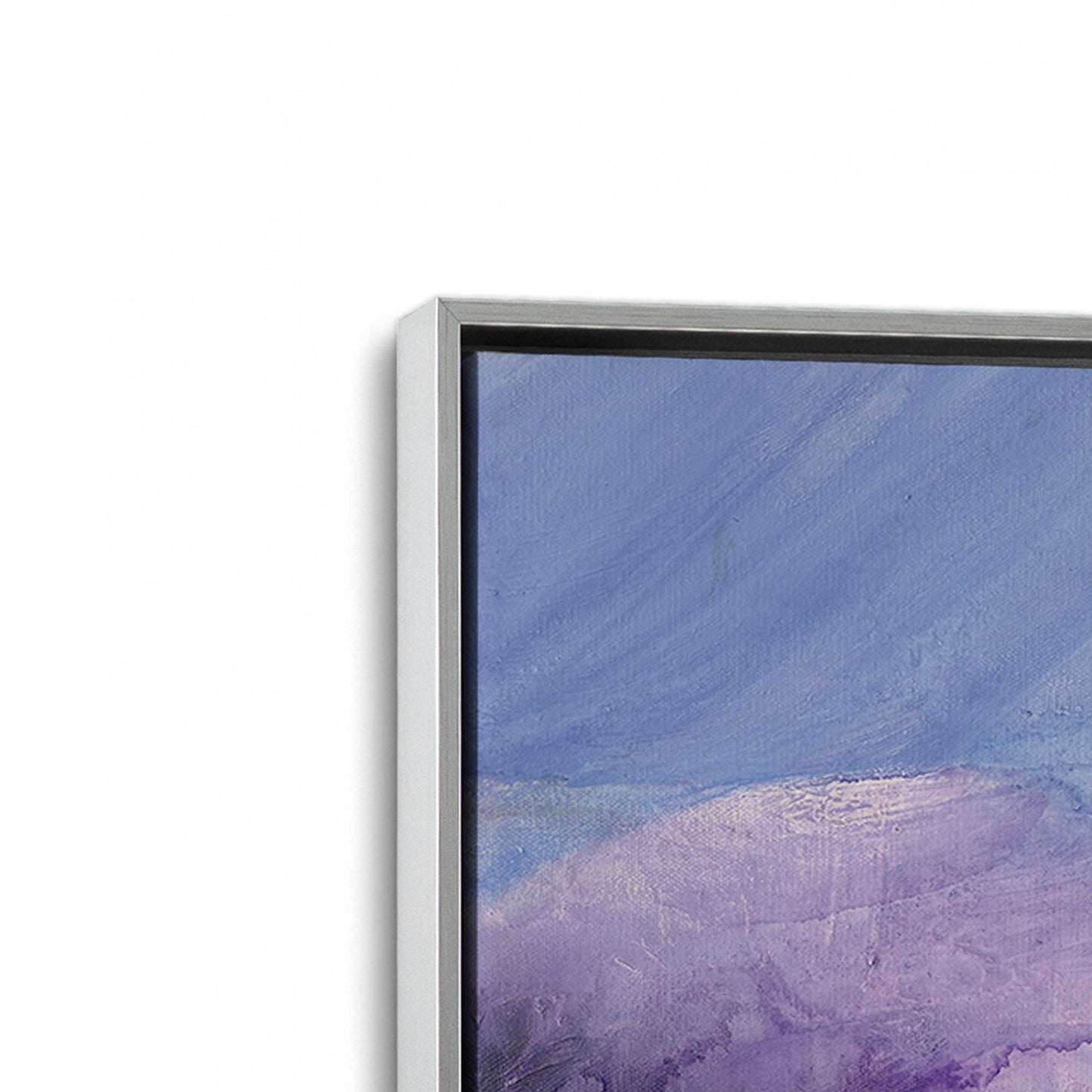 [Color:Polished Chrome], Picture of art in a Polished Chrome frame at an angle