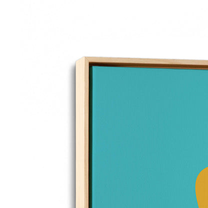 [Color:American Maple], Picture of art in a American Maple frame at an angle