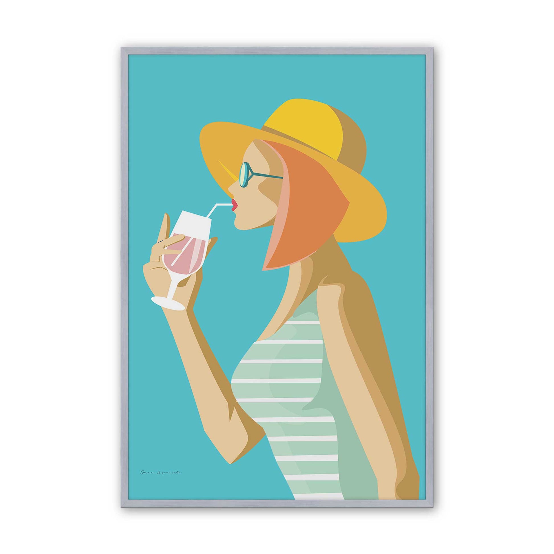 [Color:Polished Chrome], Picture of art in a Polished Chrome frame
