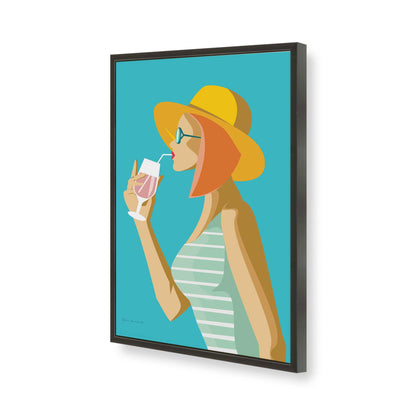 [Color:Satin Black], Picture of art in a Satin Black frame of the corner