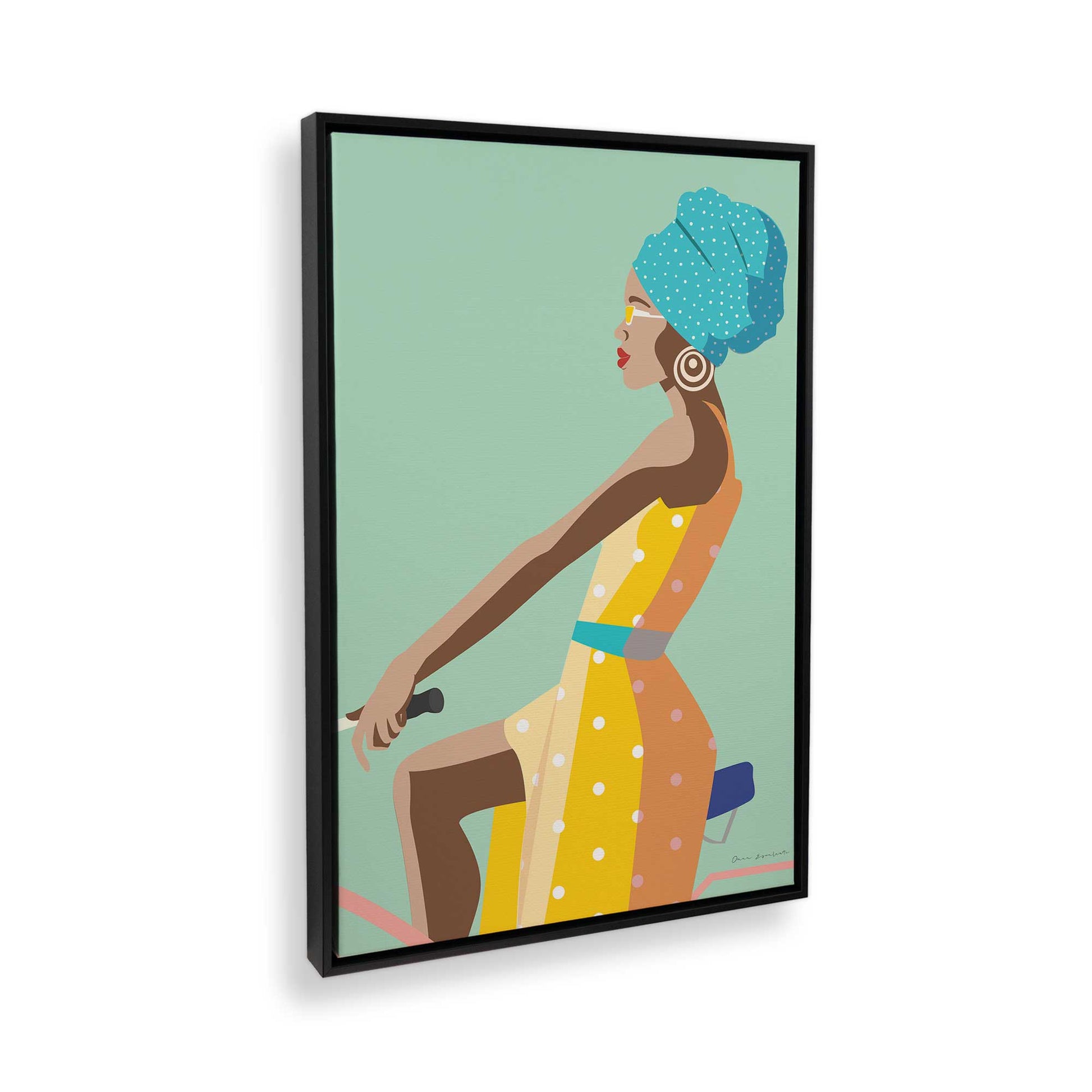 [Color:Satin Black], Picture of the corner of the art