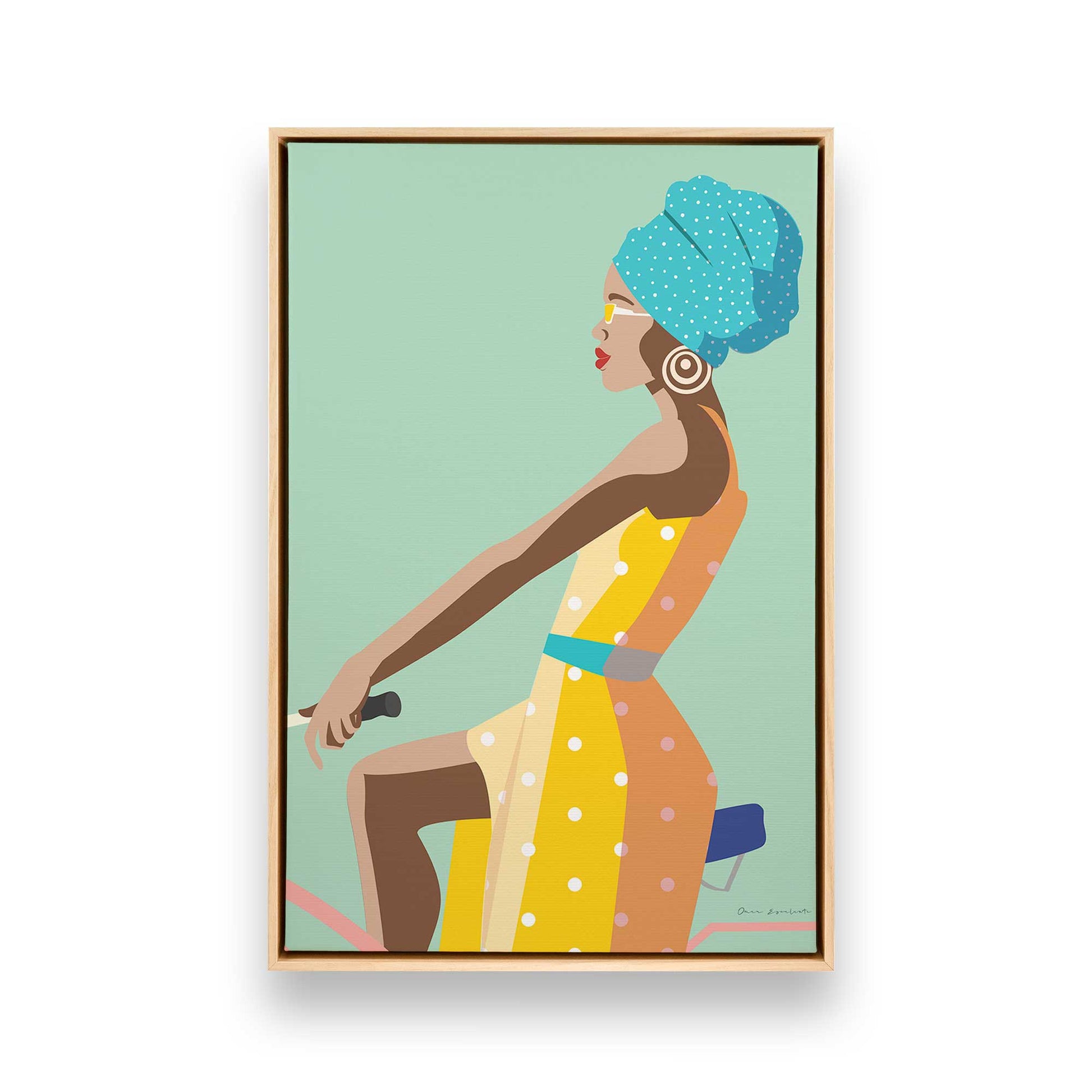[Color:American Maple], Picture of art in a American Maple frame
