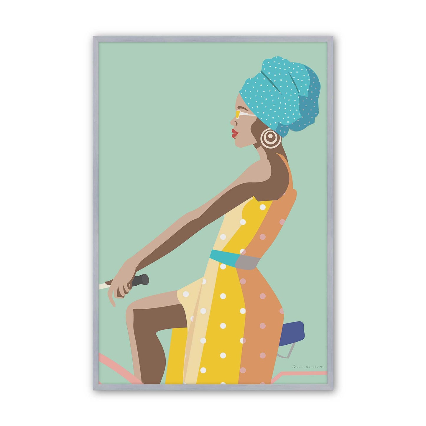 [Color:Polished Chrome], Picture of art in a Polished Chrome frame