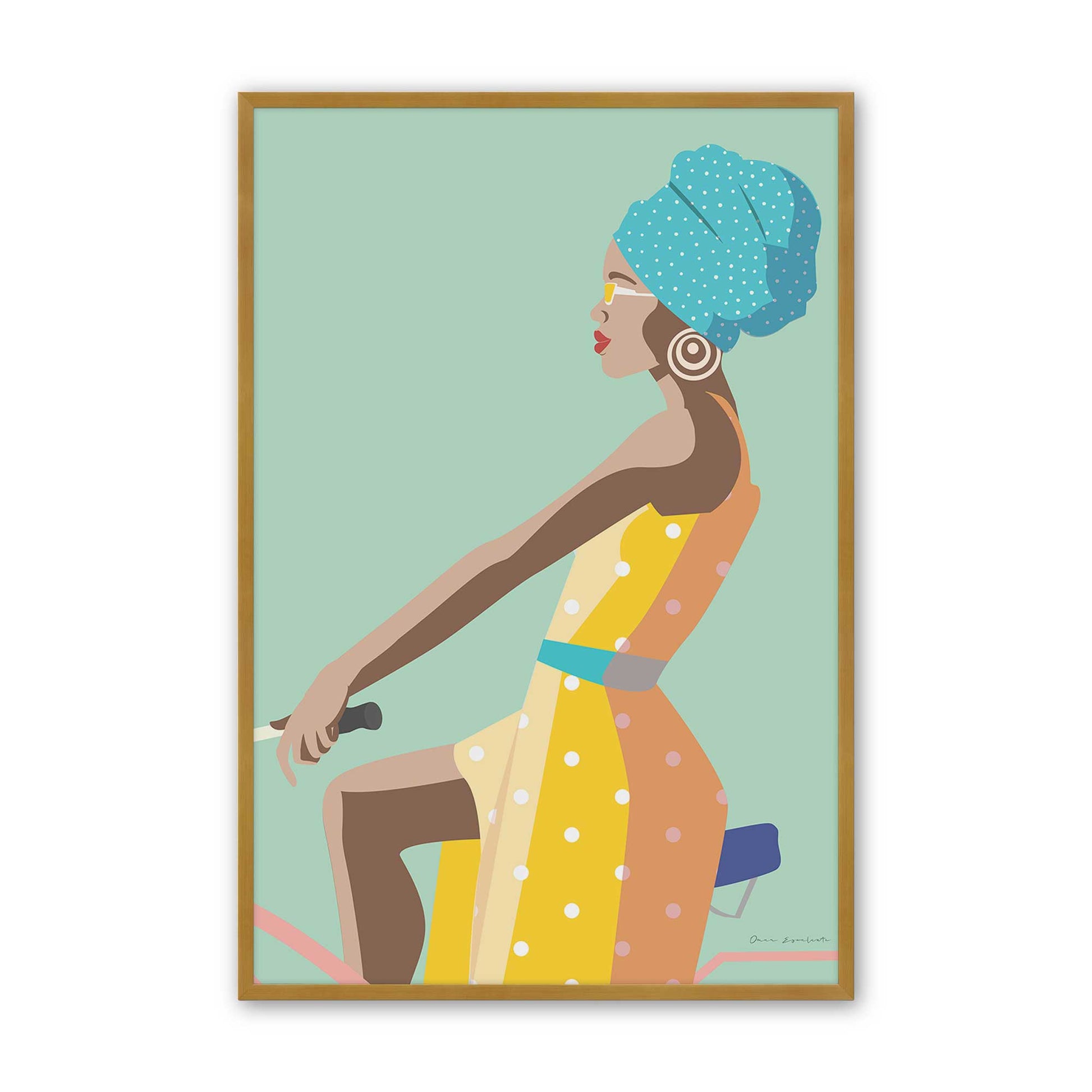 [Color:Polished Gold], Picture of art in a Polished Gold frame