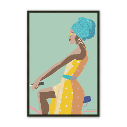 [Color:Satin Black], Picture of art in a Satin Black frame