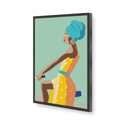 [Color:Satin Black], Picture of art in a Satin Black frame of the corner