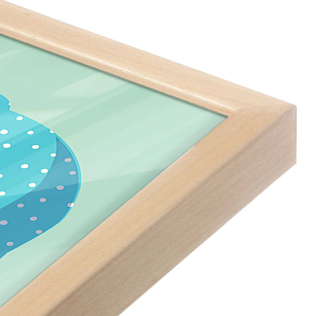 [Color:Raw Maple], Picture of art in a Raw Maple frame at an angle