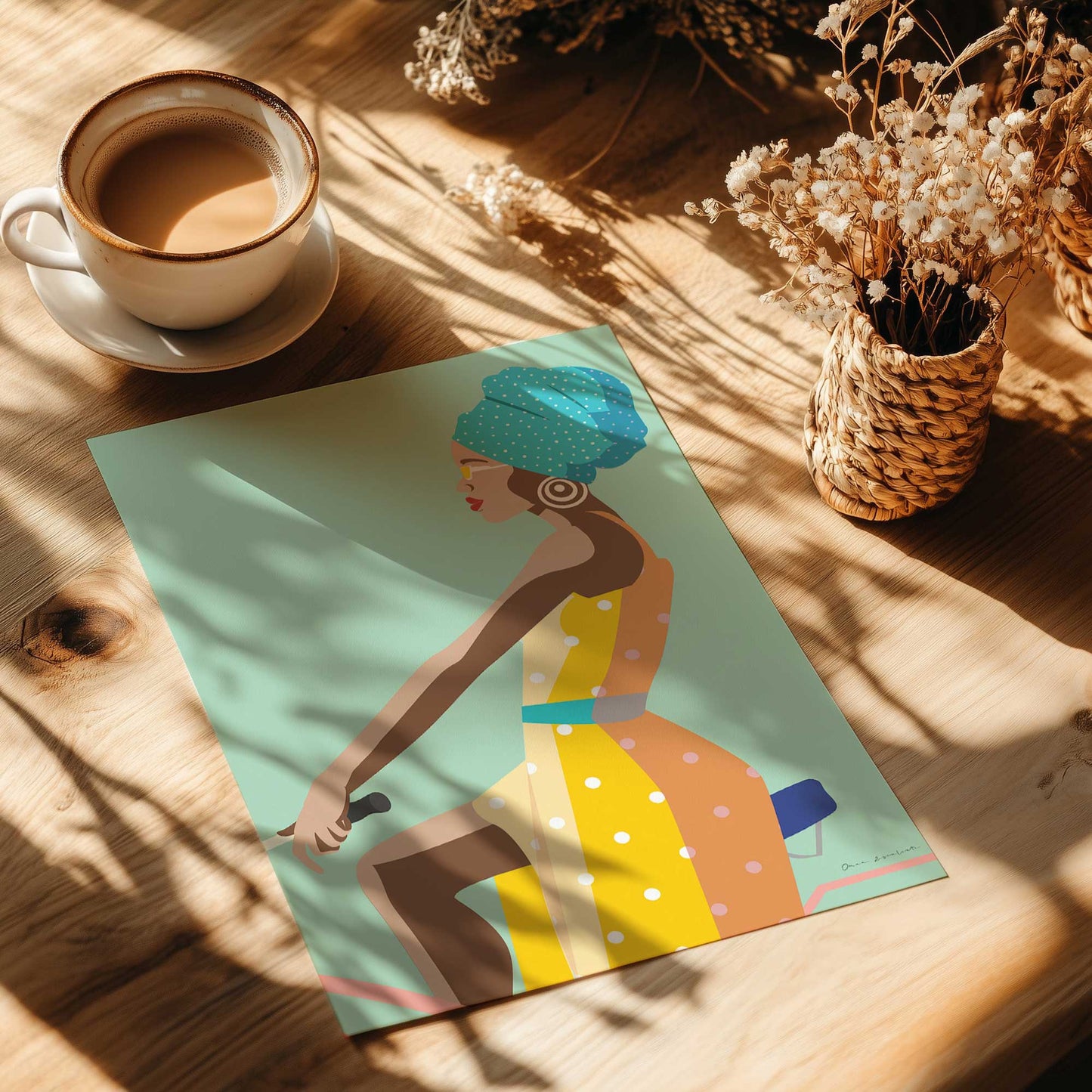[Color:Rolled Print], Picture of close up of art