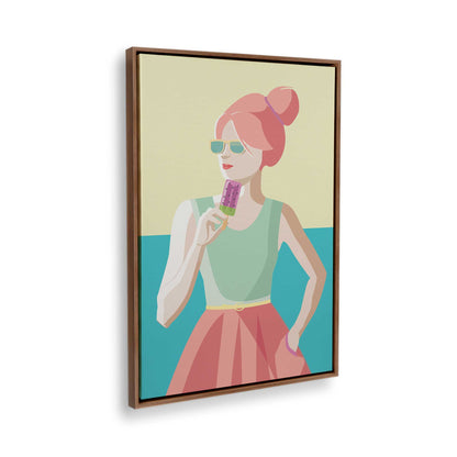 [Color:Walnut], Picture of the corner of the art