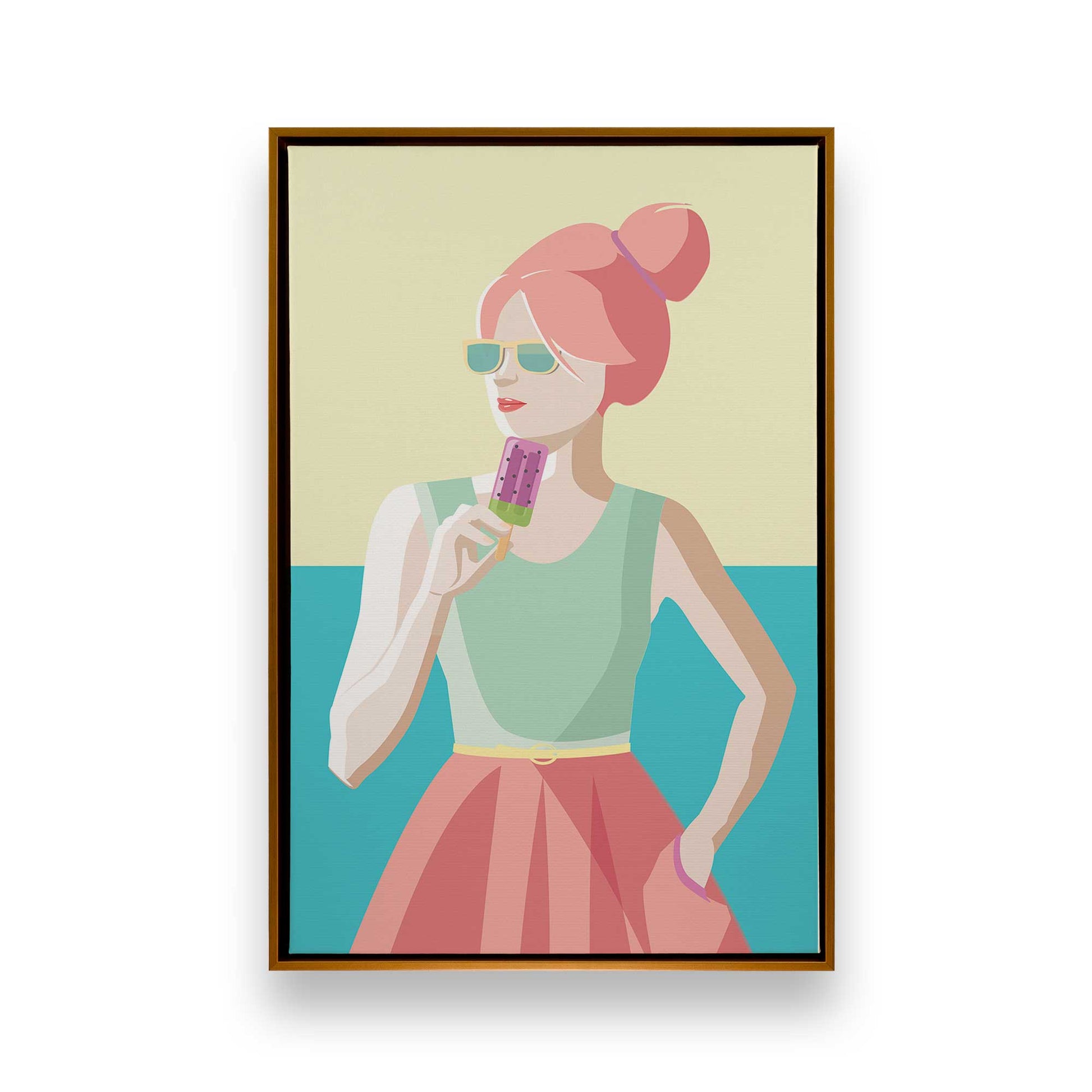 [Color:Polished Gold], Picture of art in a Polished Gold frame