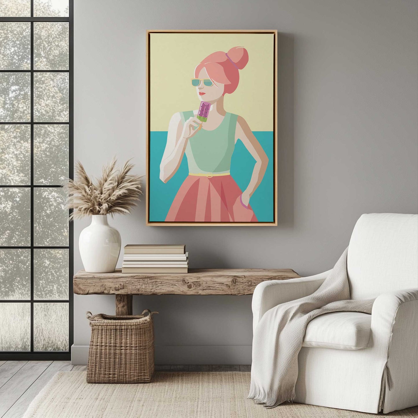 Picture of art in a room