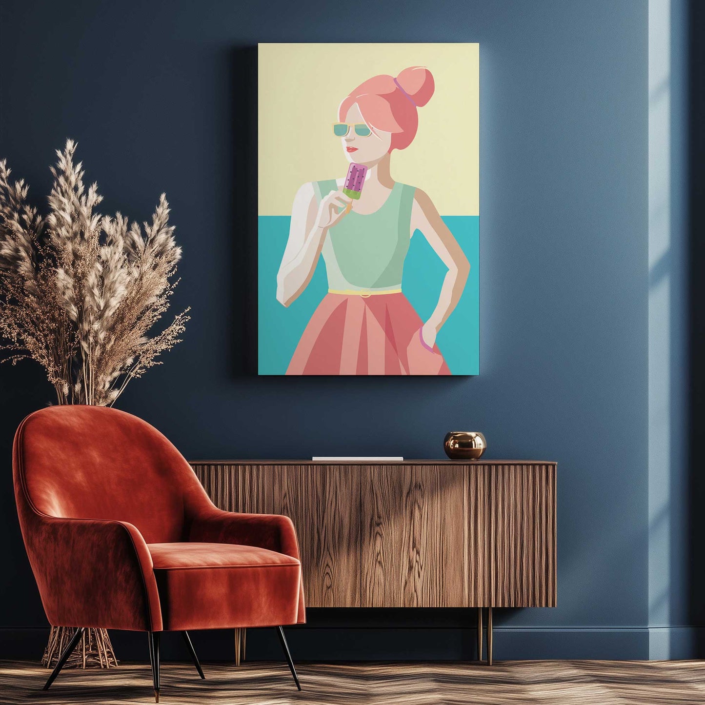 Picture of art in a room