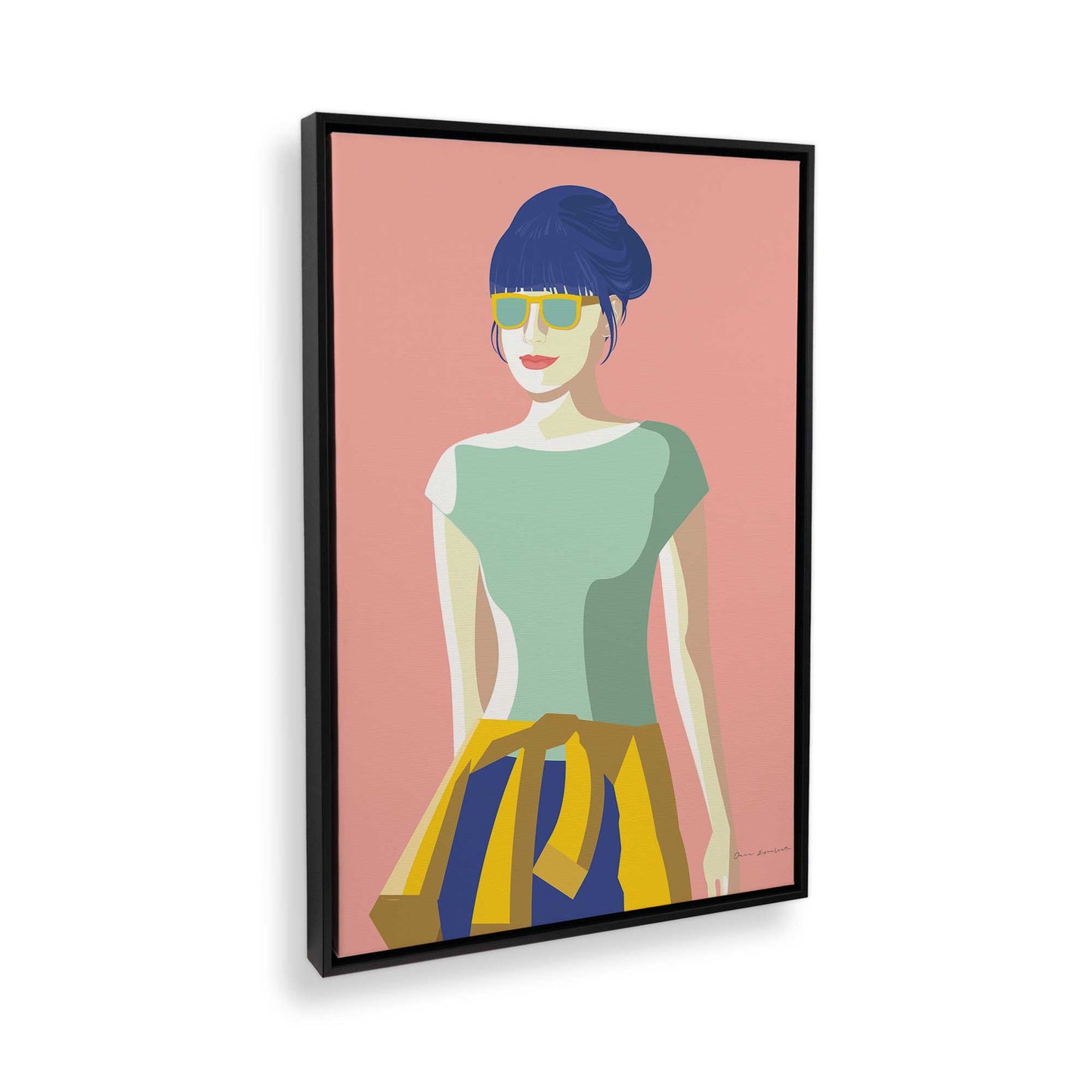 [Color:Satin Black], Picture of the corner of the art