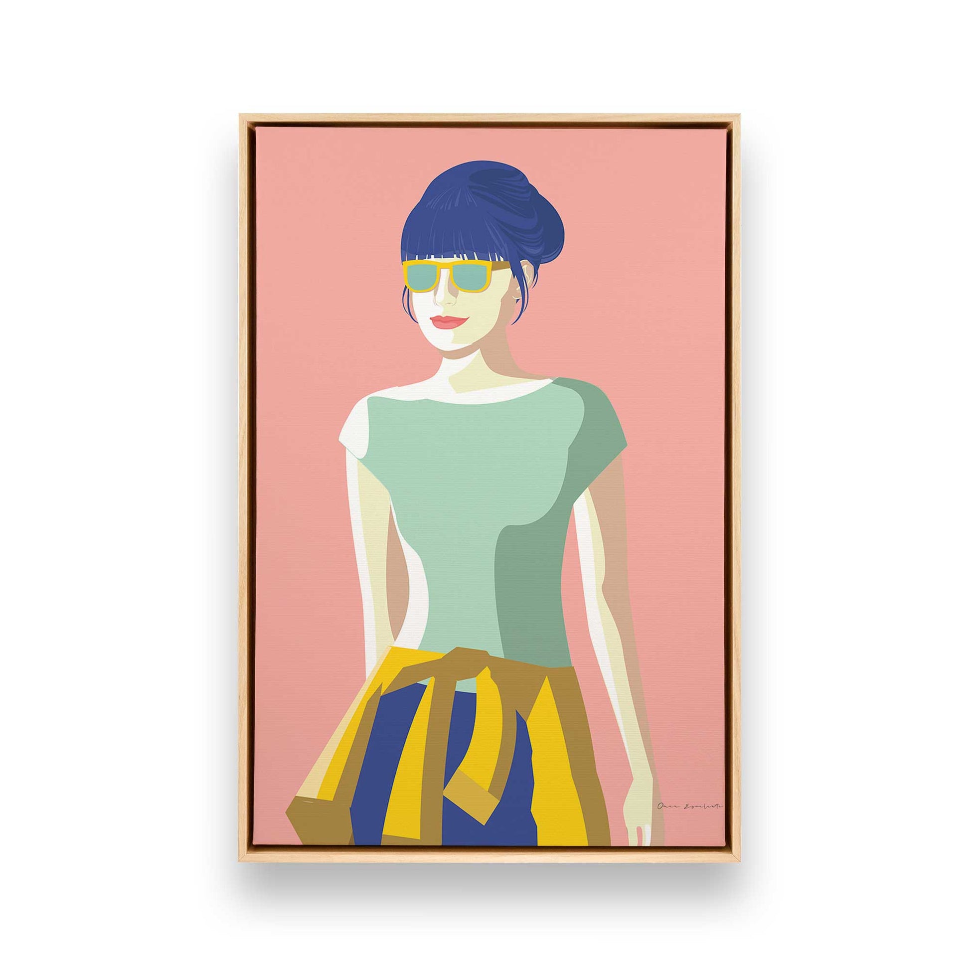 [Color:American Maple], Picture of art in a American Maple frame