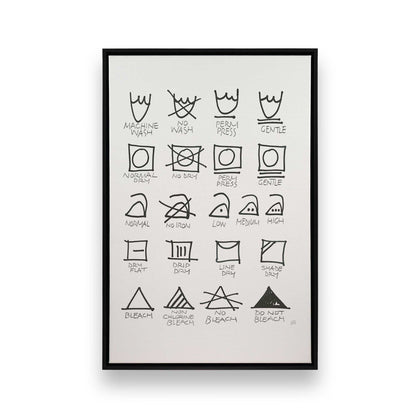 [Color:Satin Black], Picture of art in a Satin Black frame