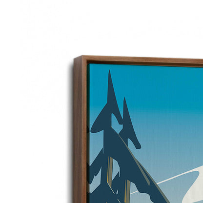 [Color:Walnut], Picture of art in a Walnut frame at an angle