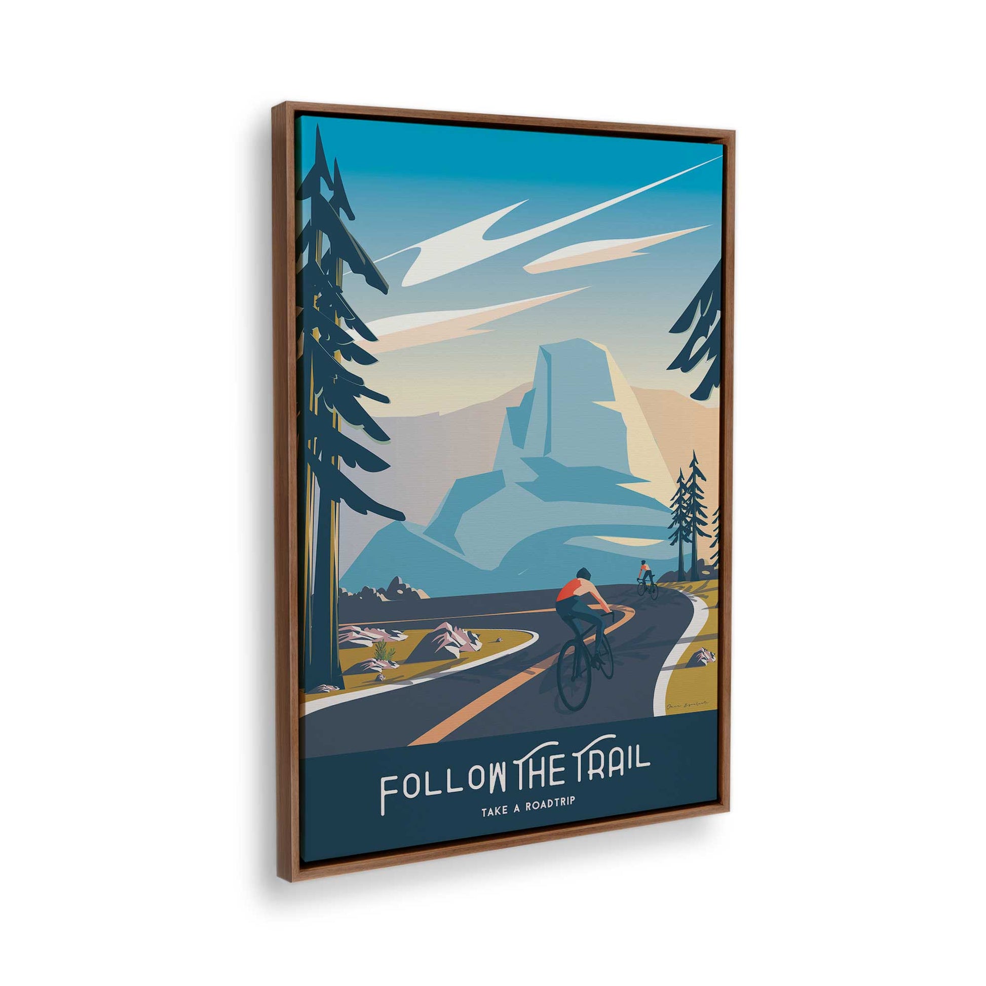 [Color:Walnut], Picture of the corner of the art