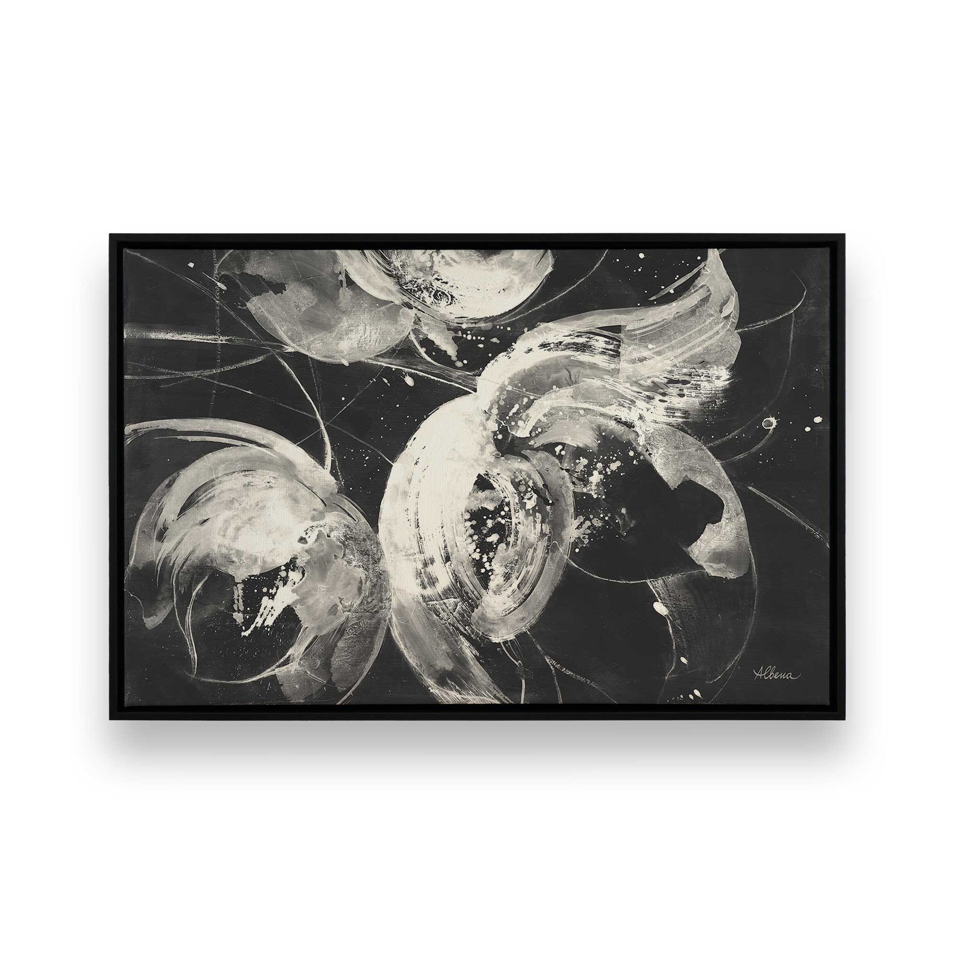 [Color:Satin Black], Picture of art in a Satin Black frame