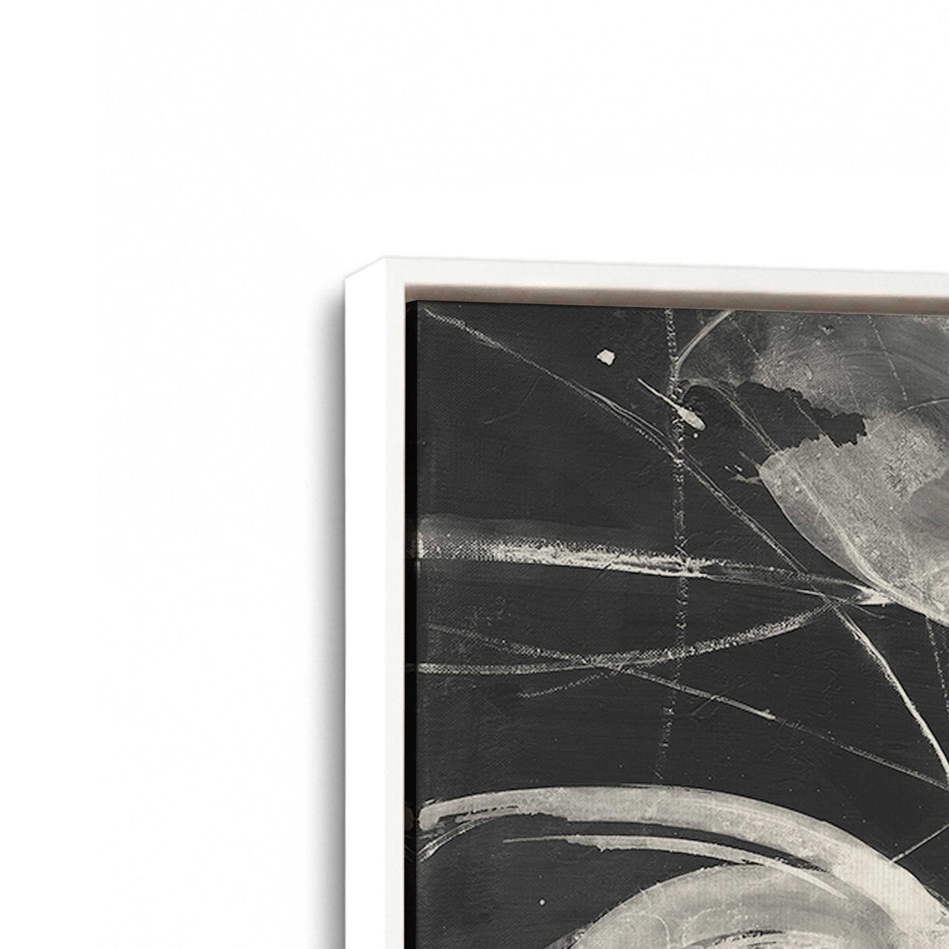 [Color:Opaque White], Picture of art in a White frame at an angle
