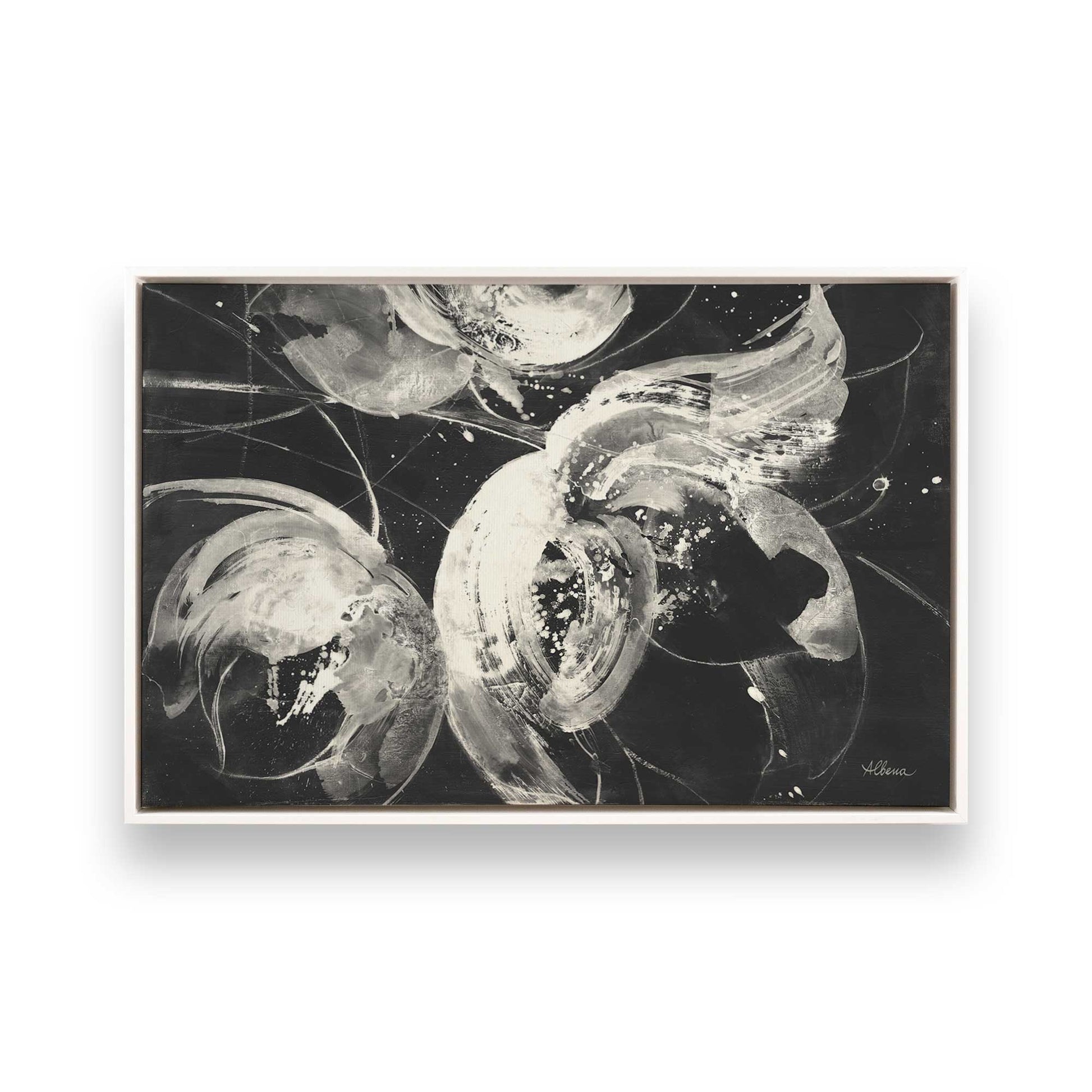 [Color:Opaque White], Picture of art in a White frame