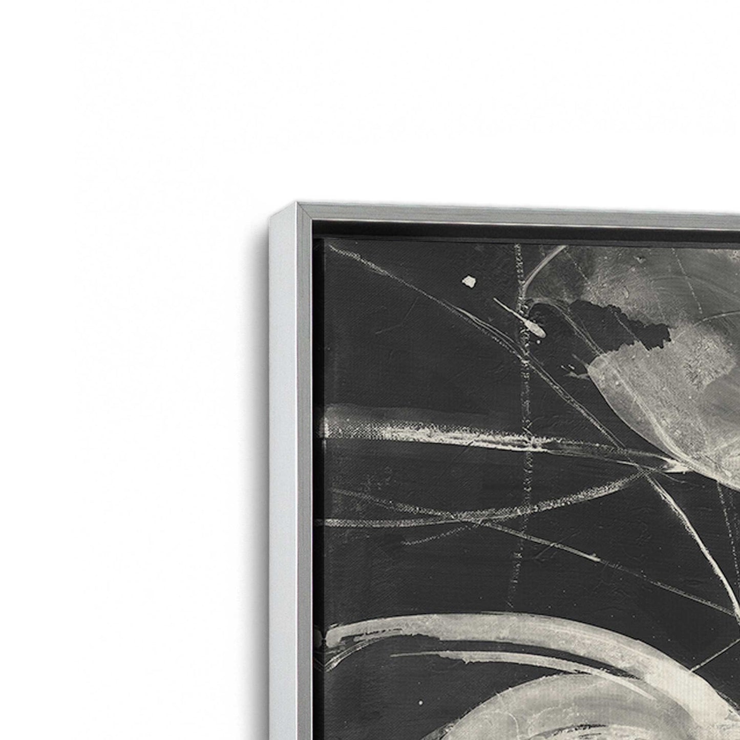 [Color:Polished Chrome], Picture of art in a Polished Chrome frame at an angle