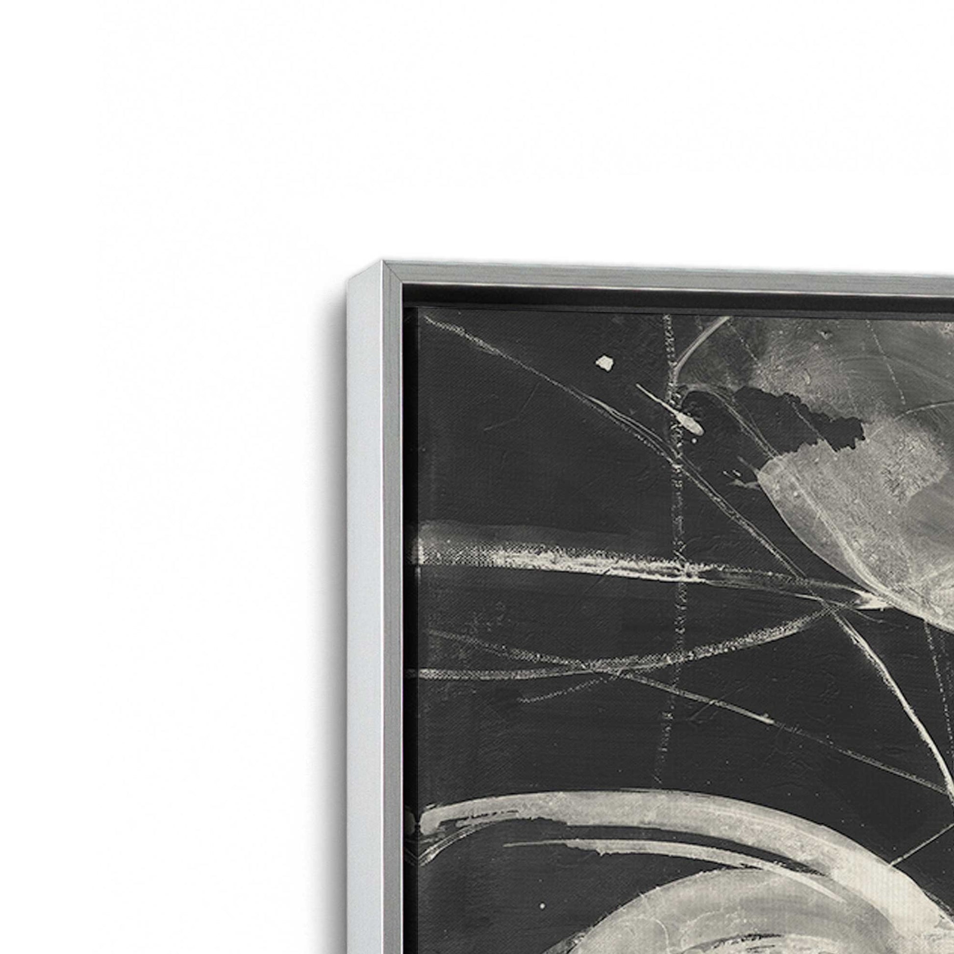 [Color:Polished Chrome], Picture of art in a Polished Chrome frame at an angle
