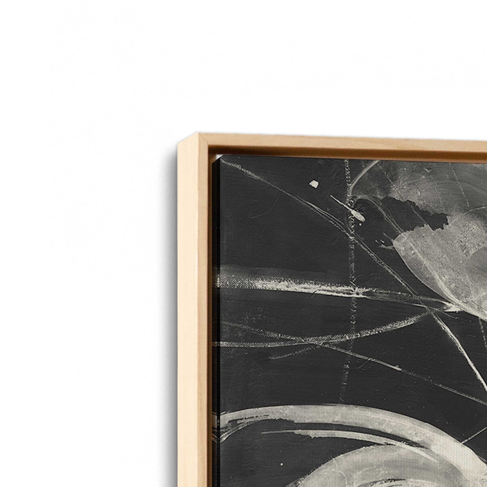 [Color:American Maple], Picture of art in a American Maple frame at an angle