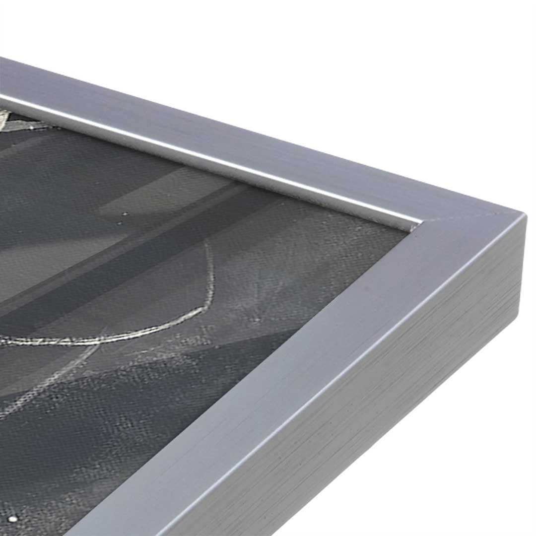 [Color:Polished Chrome], Picture of art in a Polished Chrome frame at an angle
