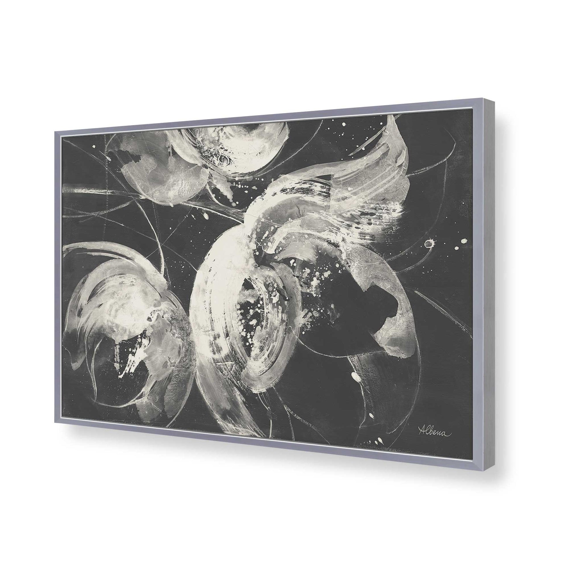 [Color:Polished Chrome], Picture of art in a Polished Chrome frame of the corner