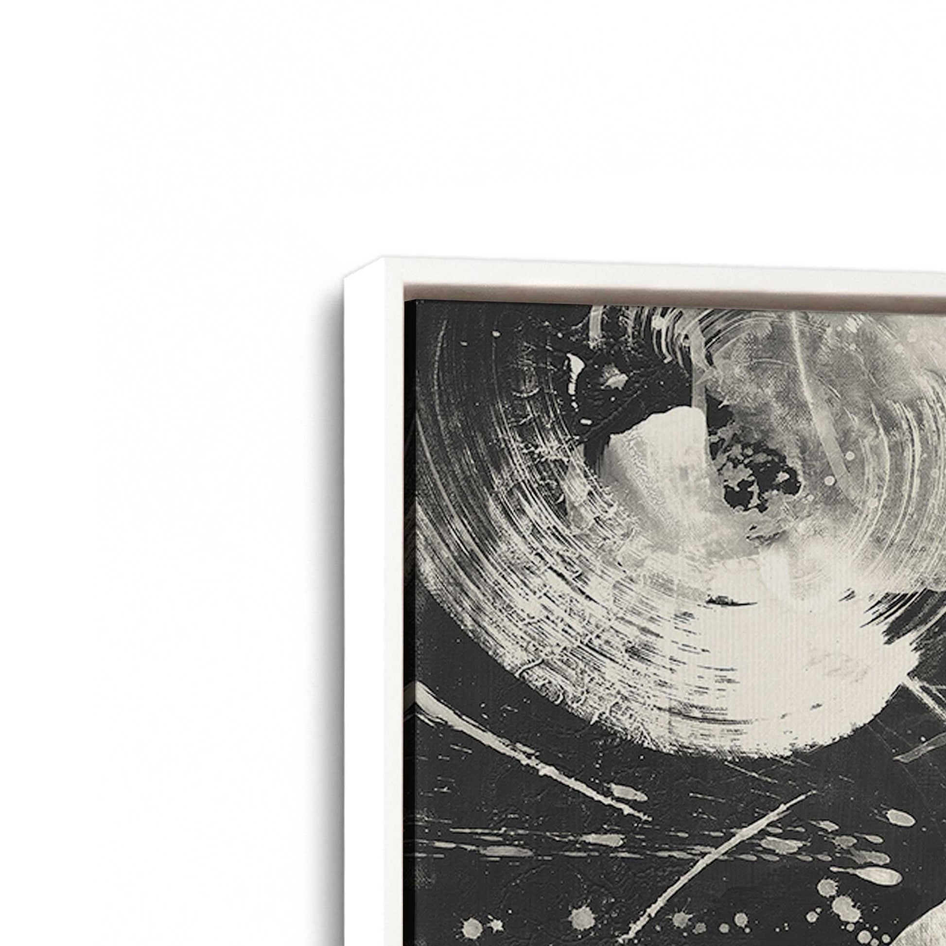 [Color:Opaque White], Picture of art in a White frame at an angle