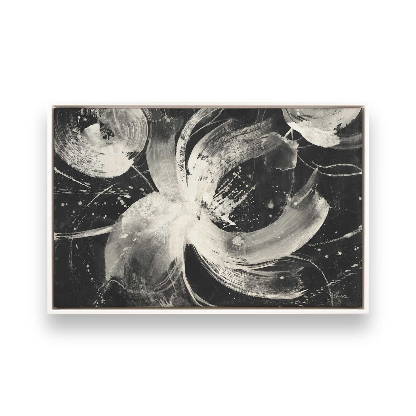 [Color:Opaque White], Picture of art in a White frame