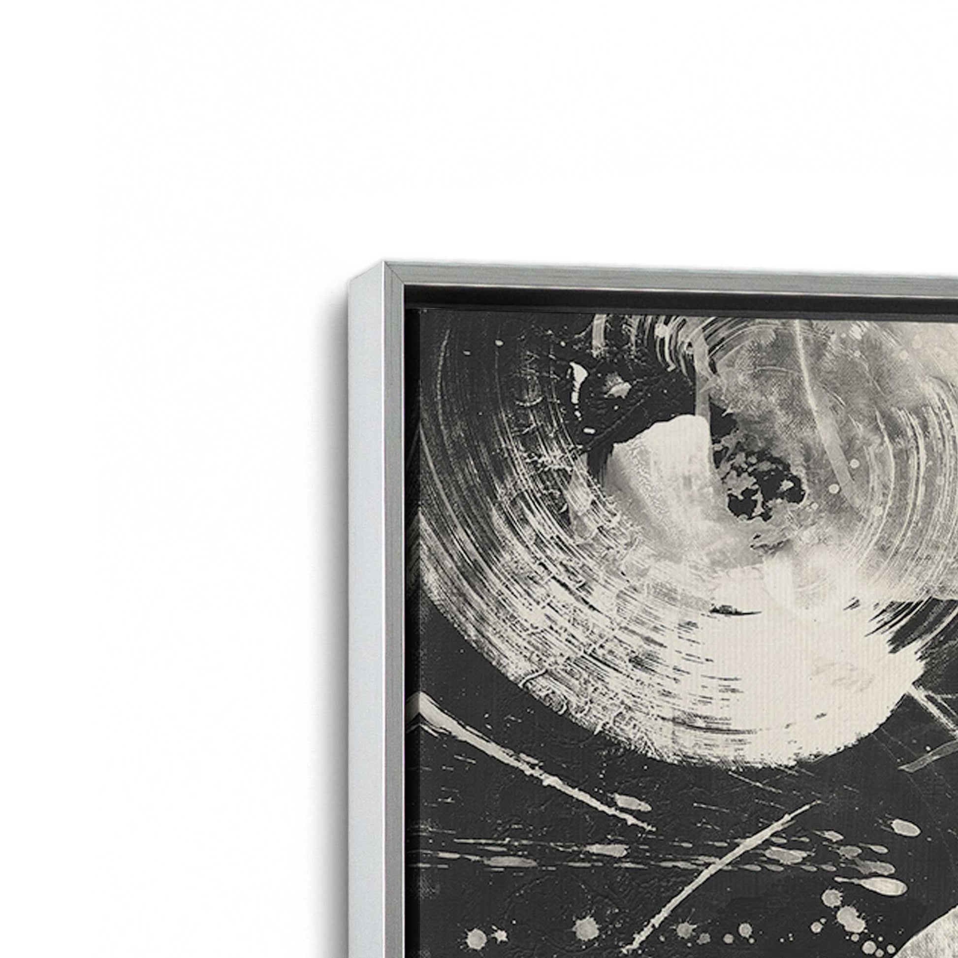 [Color:Polished Chrome], Picture of art in a Polished Chrome frame at an angle