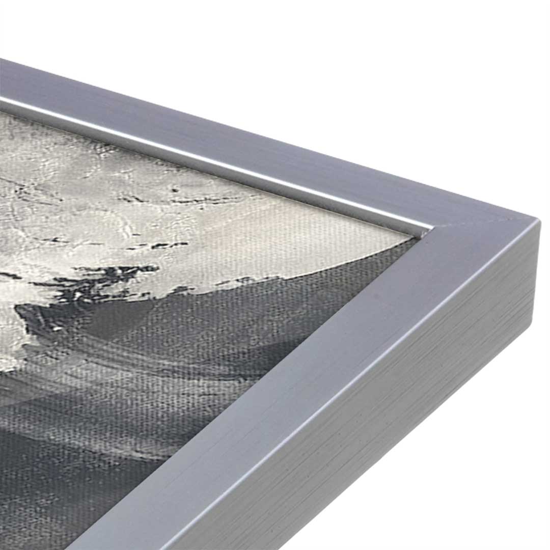 [Color:Polished Chrome], Picture of art in a Polished Chrome frame at an angle