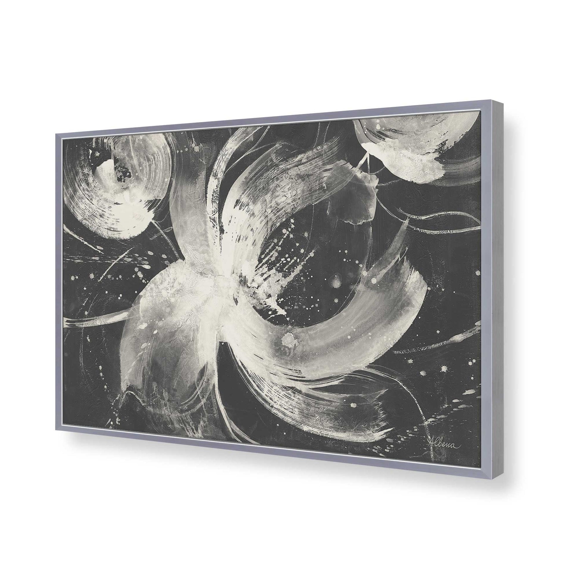 [Color:Polished Chrome], Picture of art in a Polished Chrome frame of the corner