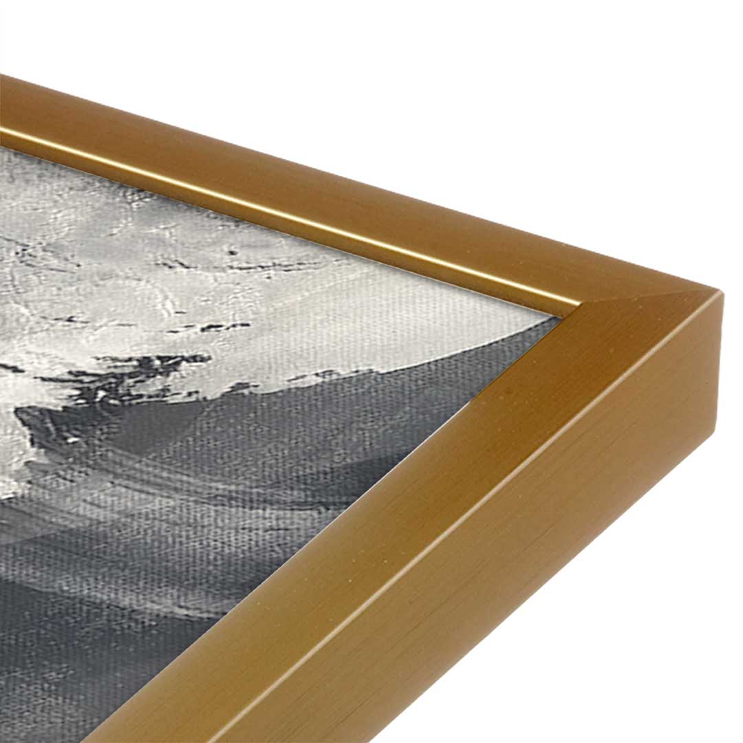[Color:Polished Gold], Picture of art in a Polished Gold frame at an angle
