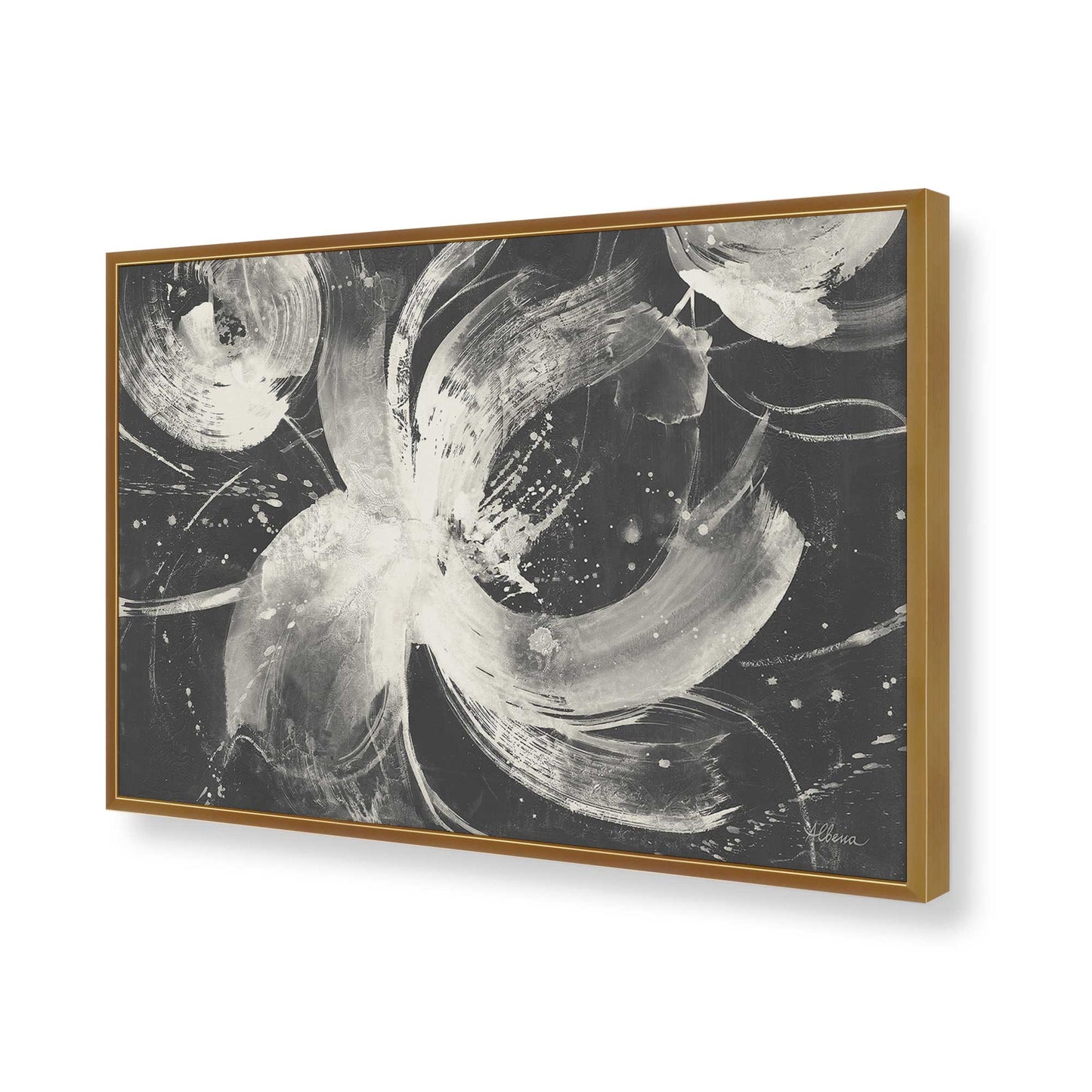 [Color:Polished Gold], Picture of art in a Polished Gold frame of the corner