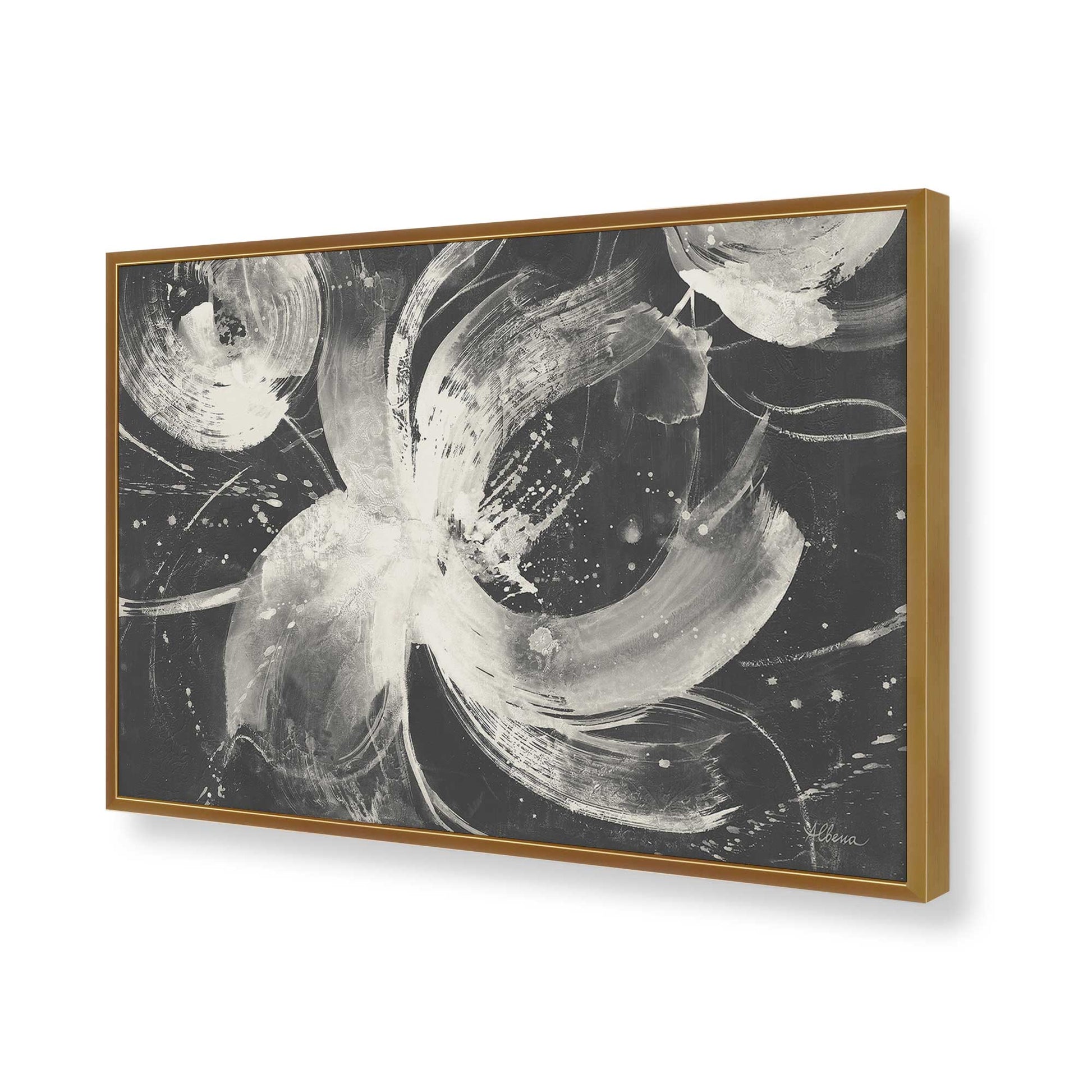 [Color:Polished Gold], Picture of art in a Polished Gold frame of the corner