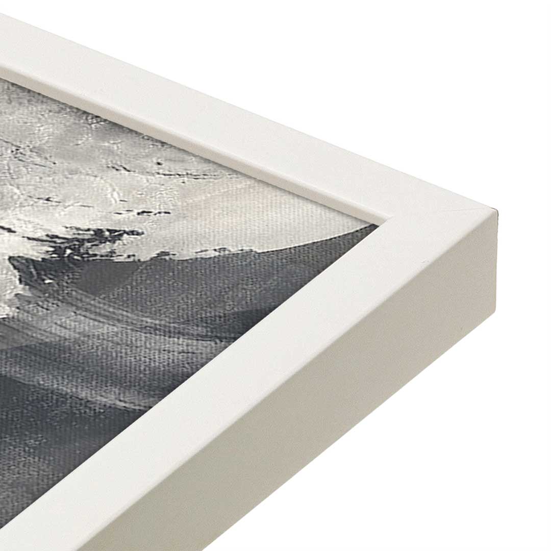 [Color:Opaque White], Picture of art in a Opaque White frame at an angle