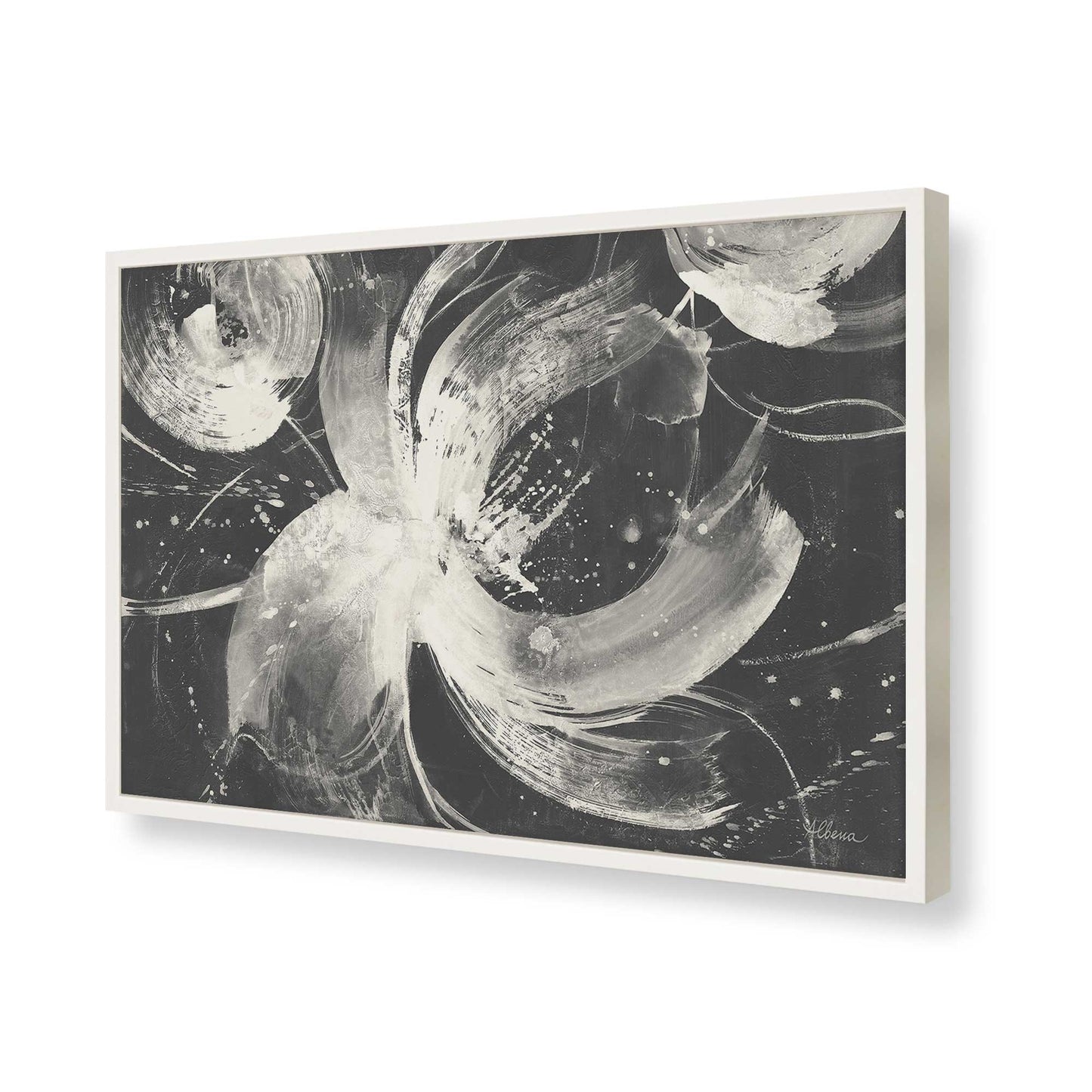 [Color:Opaque White], Picture of art in a Opaque White frame of the corner