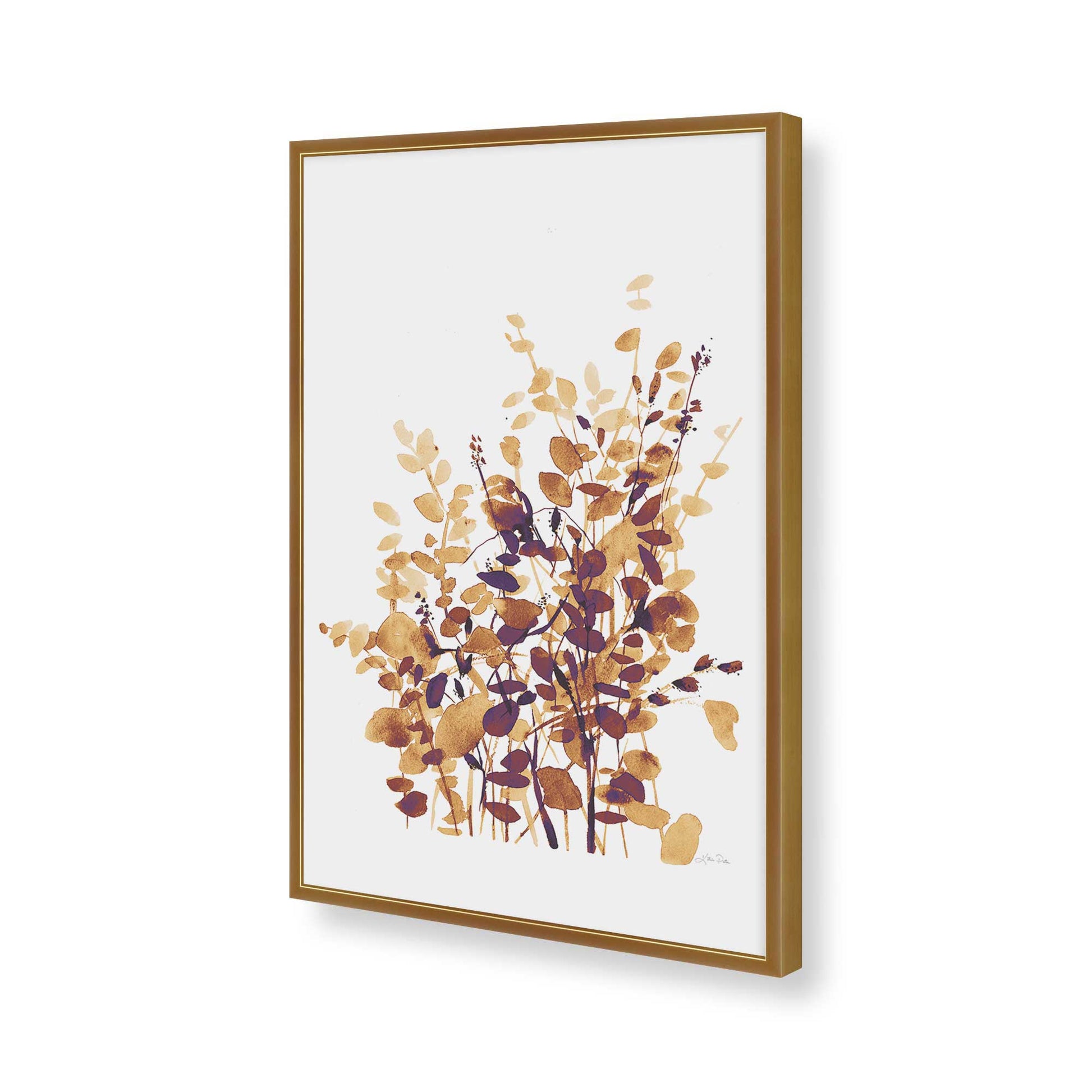 [Color:Polished Gold], Picture of art in a Polished Gold frame of the corner